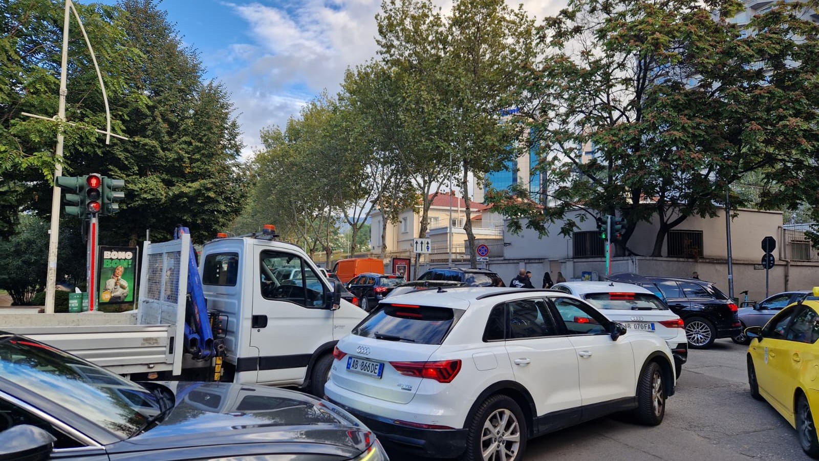 Autos die im Stau stehen