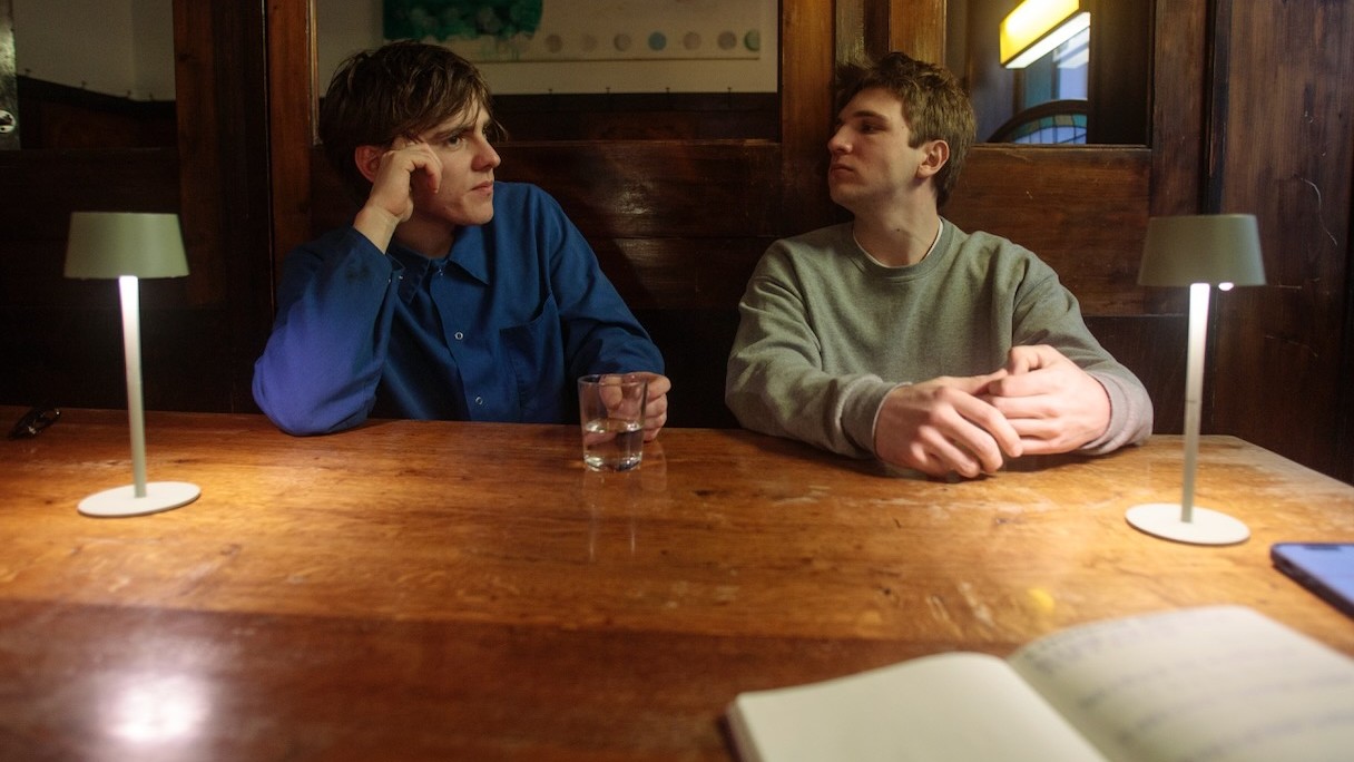 Florian und Merlin in Gedanken